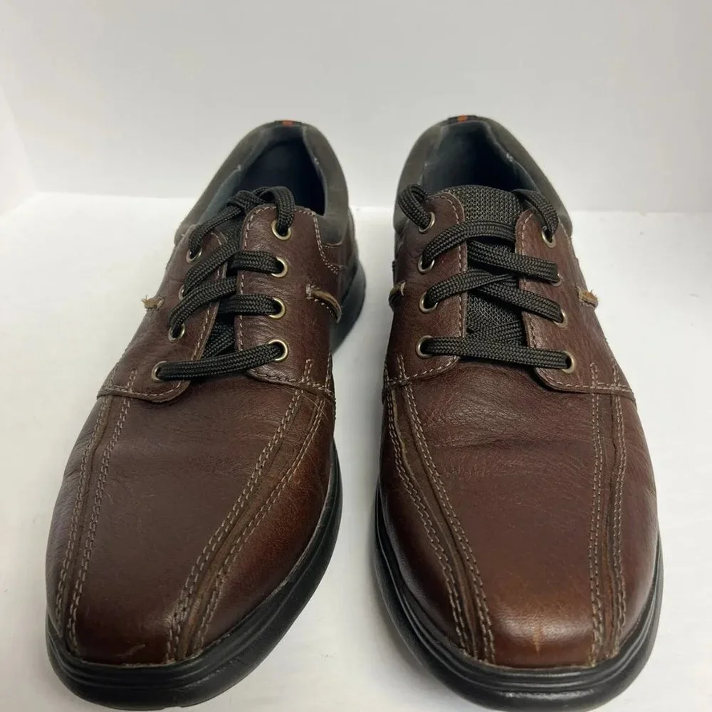 Clarks Mens Cotrell Walk Brown Leather Size 11.5 M